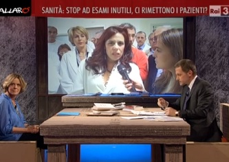 Sonia Ribera, segretaria regionale Fp Cgil Medici Lombardia  a Ballarò con la Lorenzin sul decreto appropriatezza