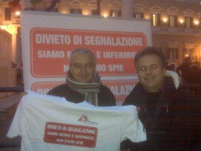 Massimo Cozza, segr. naz.le FPCGIL Medici e Stefano Mele, segr. FPCGIL Medici Roma e Lazio