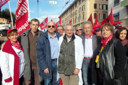 I medici al corteo della CGIL del 27 novembre 2010