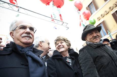Massimo Cozza e Susanna Camusso (Foto Ansa)