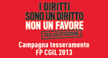 Al via la campagna tesseramento 2013 FP CGIL