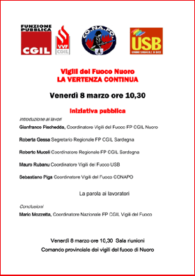 loocandina iniziativa Nuoro 8 marzo 2013