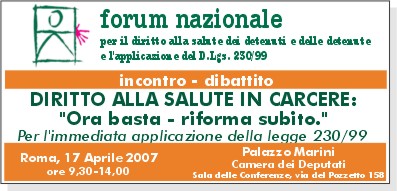 locandina forum salute detenuti