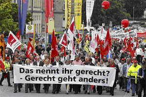 12 giugno 2010 - Germania manifestazione dei servizi pubblici e privati Ver.di.