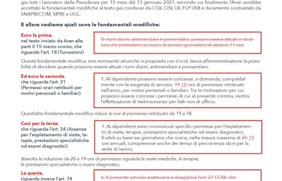 Volantino sul CCNL 2016-2018