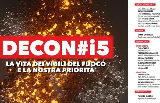 Vigili del Fuoco: Fp Cgil, 22 aprile a Napoli iniziativa DECON#i5 su salute e sicurezza