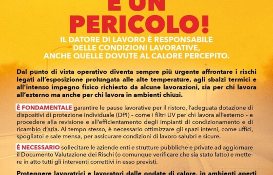 IL CALDO NON È UN’OPINIONE. È UN PERICOLO!