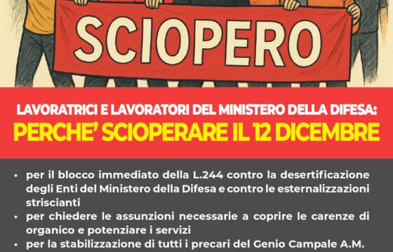 Difesa – Le ragioni dello Sciopero del 12 dicembre