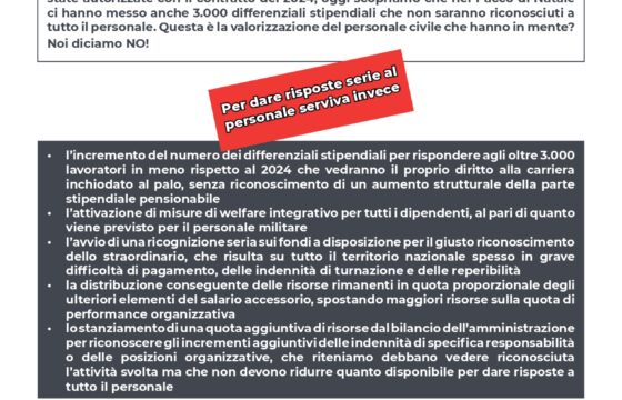 Difesa – Volantino CCNI 2025: è arrivato il pacco