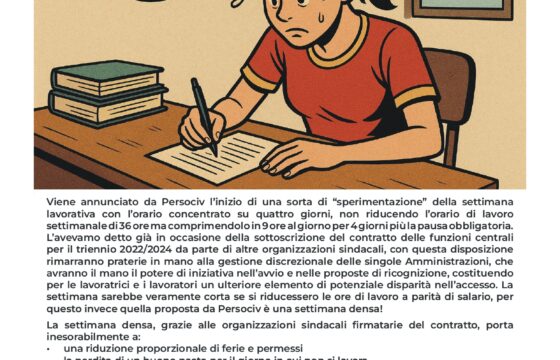 Difesa – Sì alla settimana corta, no alla settimana densa!