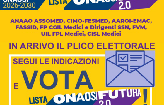 ELEZIONI ONAOSI 2026–2030 | Sostieni con il tuo voto la Lista “ONAOSI FUTURA 2.0” per Dirigenti Medici