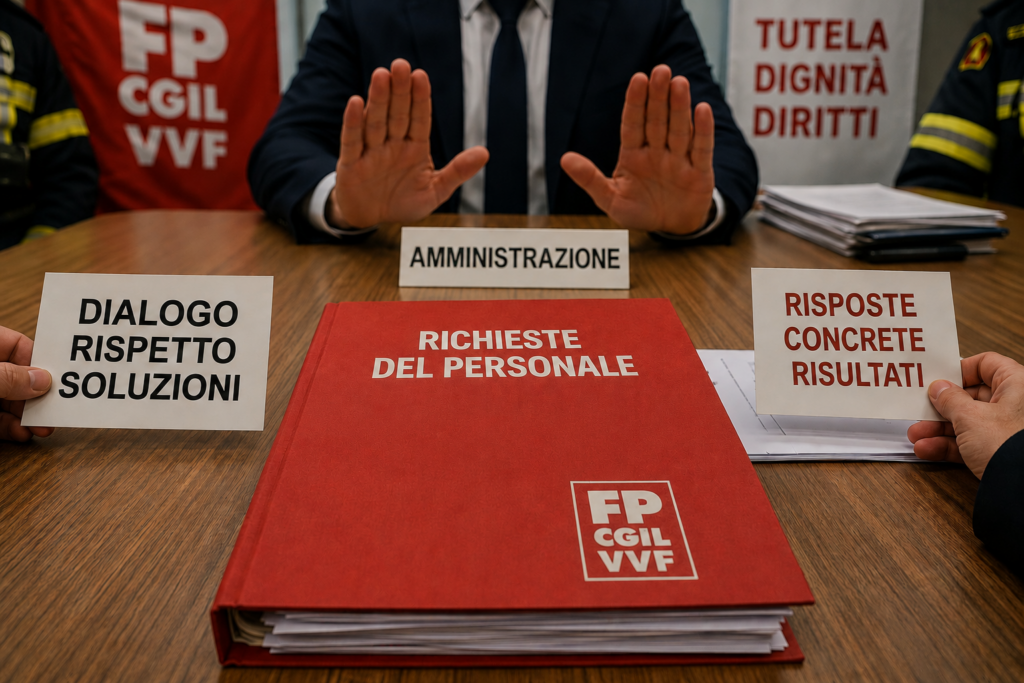 Vigili del fuoco: Fp Cgil proclama lo stato di agitazione
