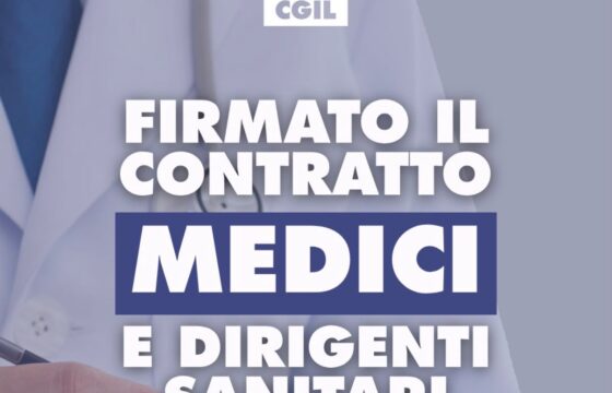 Contratto Medici 2025-2027, Fp Cgil: “ok preintesa, 500 euro lordi medi mensili e novità normative”
